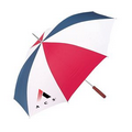 All-Weather Red/ White/ Blue 48" Auto Open Umbrella